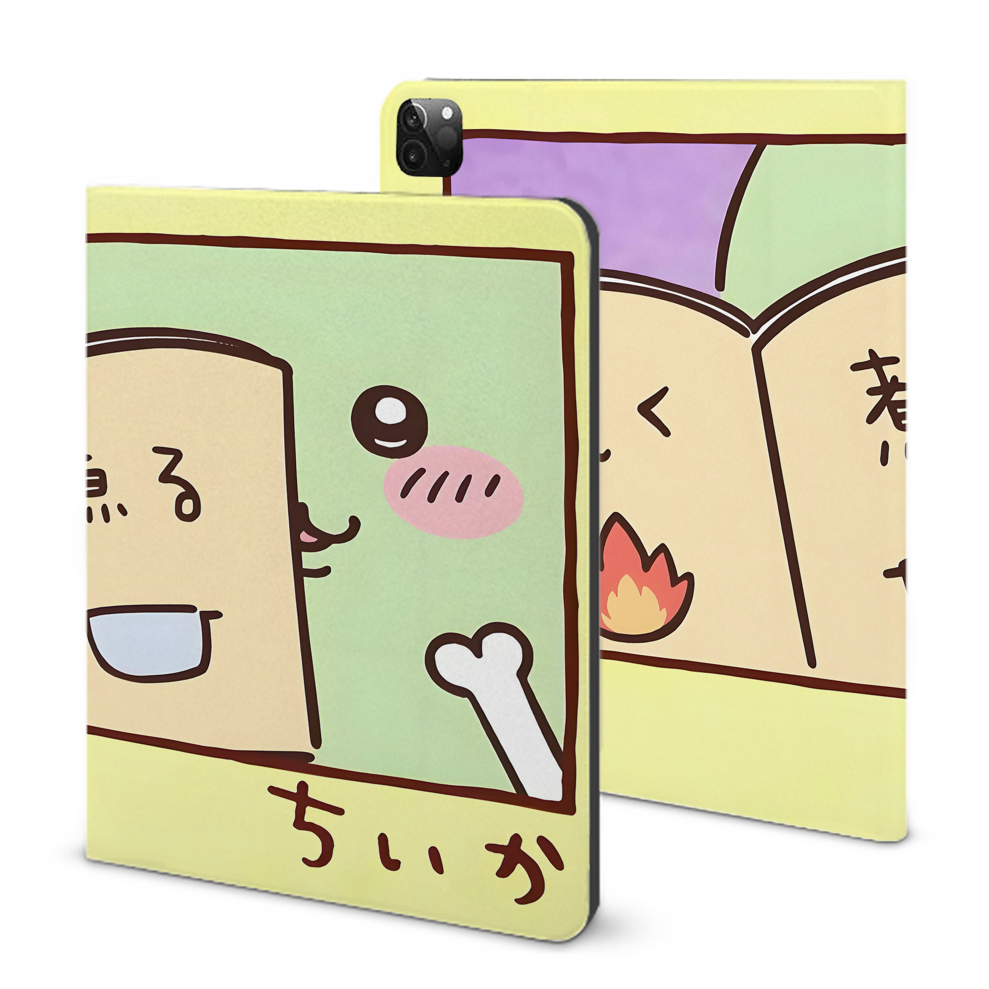 （画像用） ちいかわ Chii-kawa IPadケース ペンホルダー付き ブックスタイルデザイン
